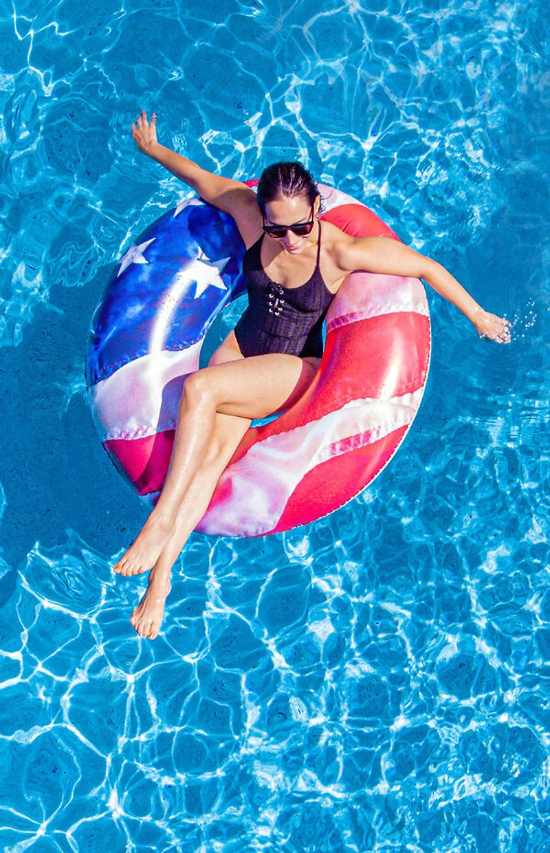PoolCandy Star's & Stripes 48" Jumbo Pool Tube