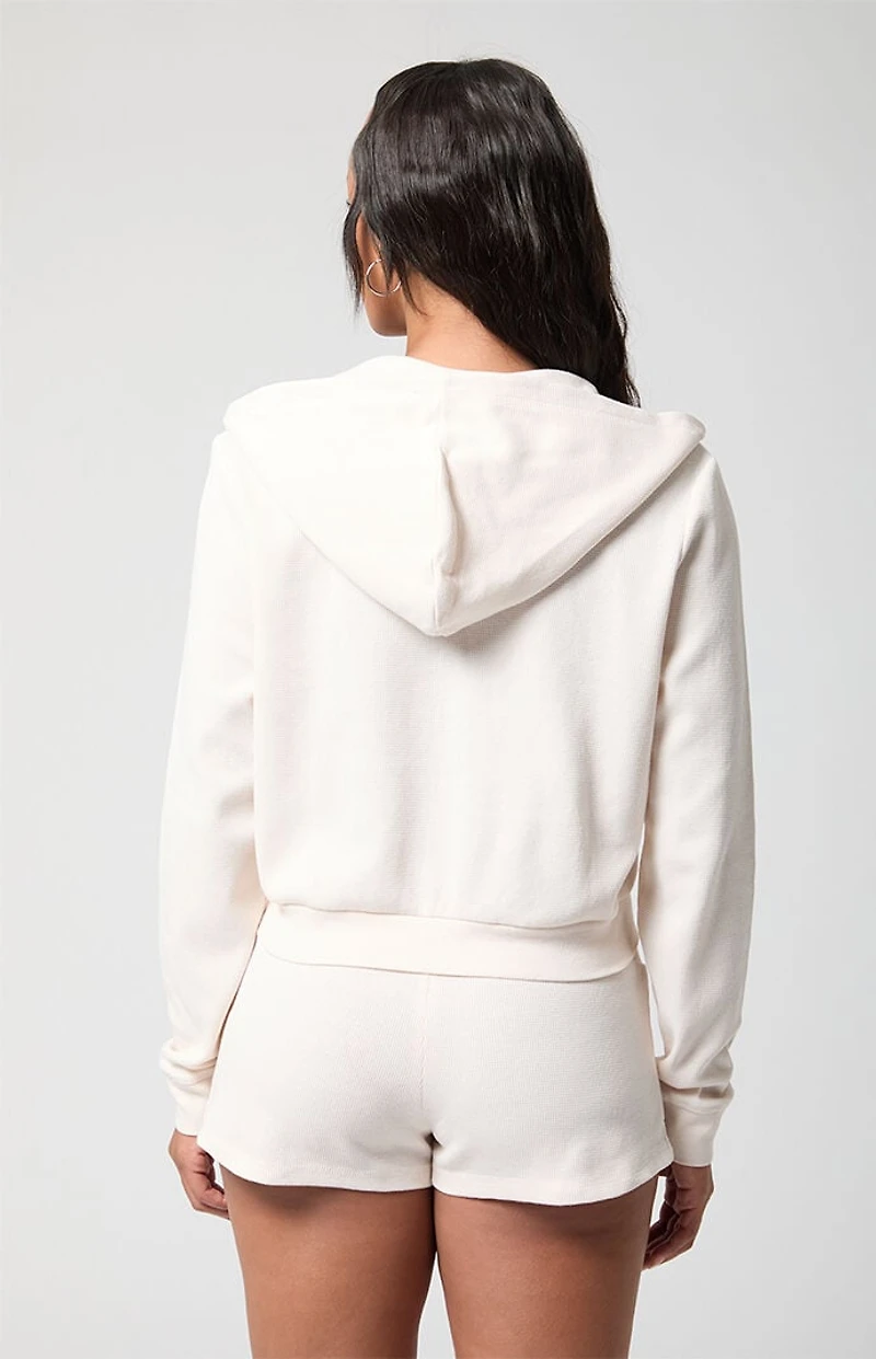 PAC 1980 Active Aspen Waffle Knit Zip Up Hoodie