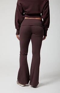 PAC 1980 DRIFT Active Fold-Over Waistband Flare Yoga Pants