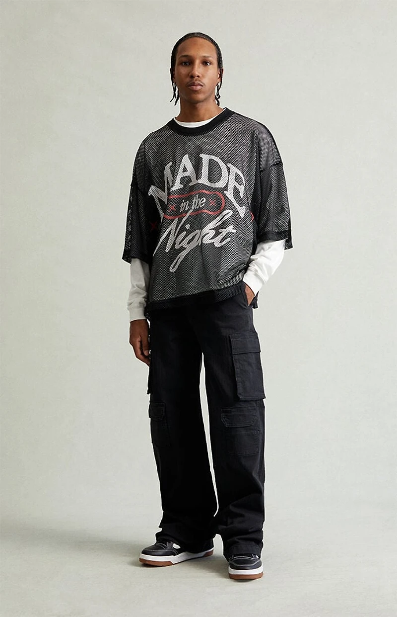 Pacsun Blake Extreme Baggy Pants Stretch Cargo Black