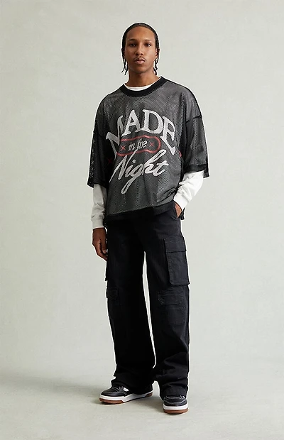 Pacsun Blake Extreme Baggy Pants Stretch Cargo Black