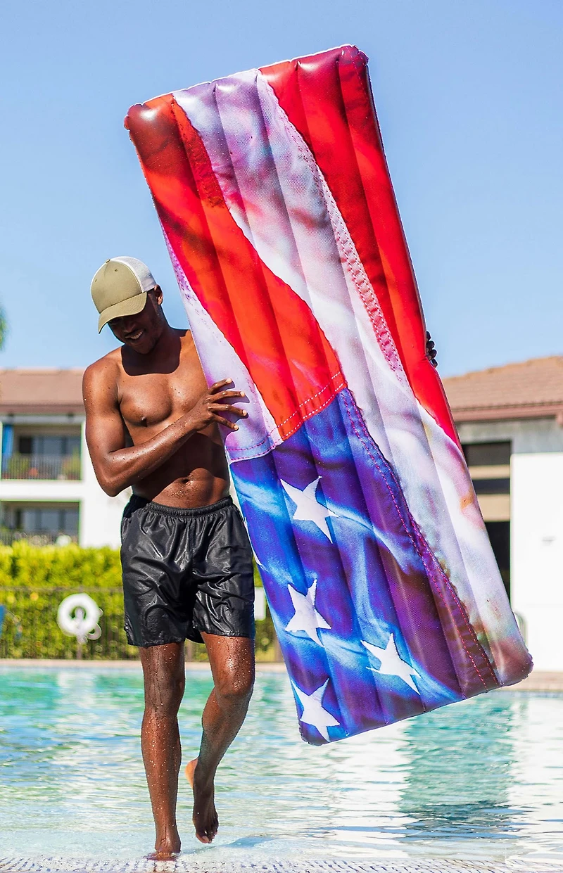 PoolCandy Stars & Stripes Deluxe Pool Raft