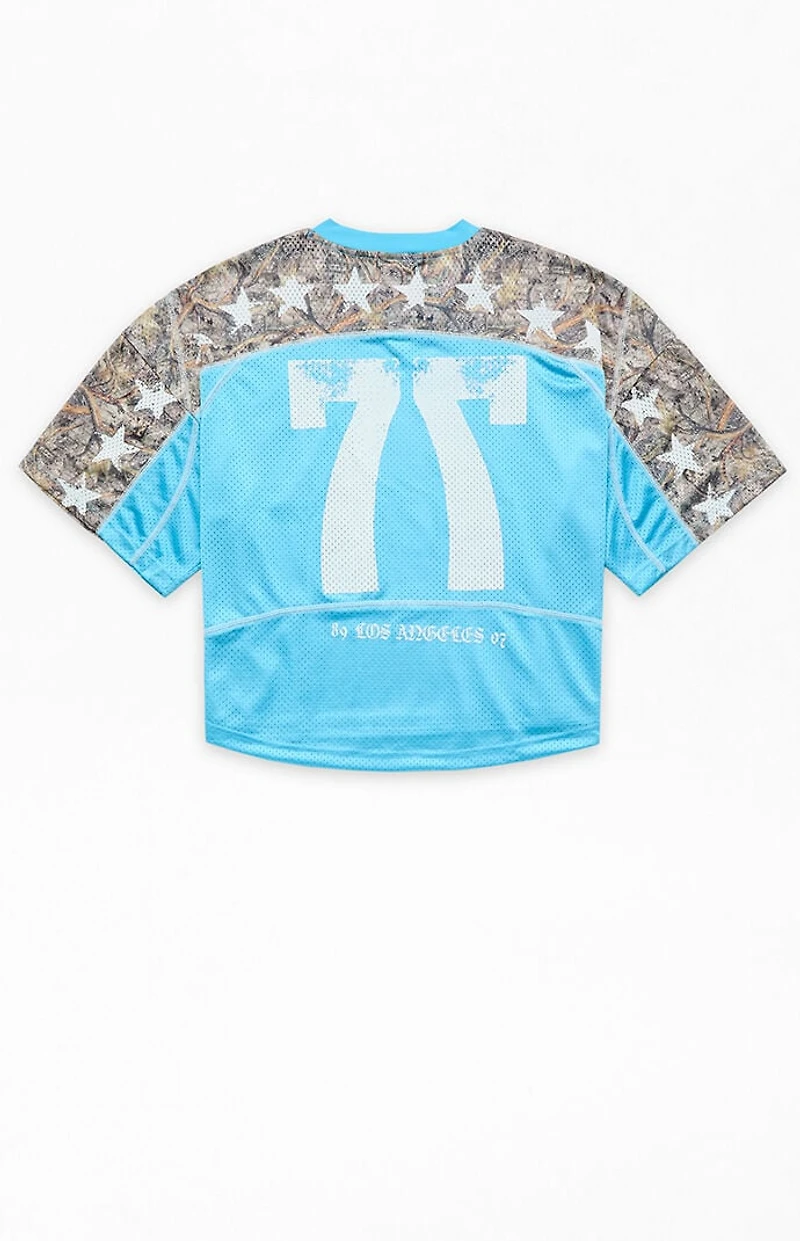 FUTURE SAINT Cropped Mesh Short Sleeve Jersey