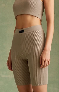 Fear of God ESSENTIALS Women's Core Heather Biker Shorts