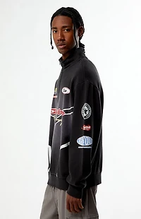 Pacsun Elusive Racing Quarter Zip Sweatshirt