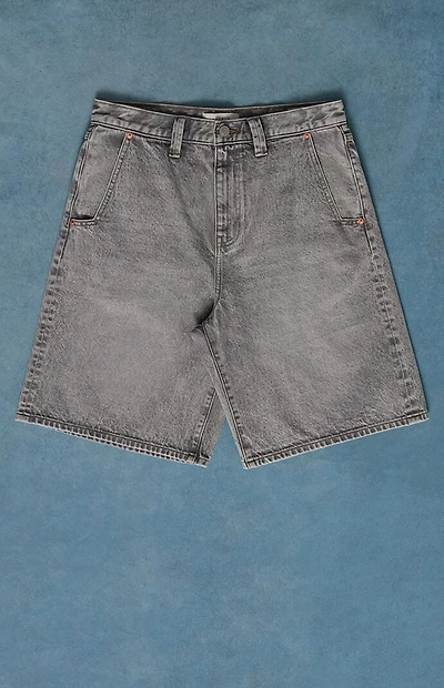 Pacsun Parker Baggy Denim Shorts Gray Wash