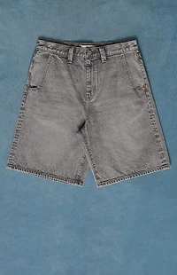 Pacsun Parker Baggy Denim Shorts Gray Wash