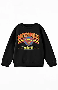 Kids Superman Metropolis Crew Neck Sweatshirt