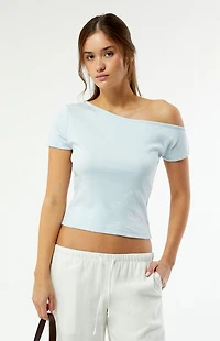 Pacsun Flower Off-The-Shoulder Top