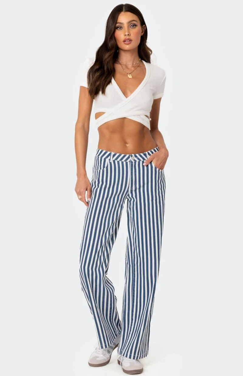 Edikted Dez Crisscross Waffle Top