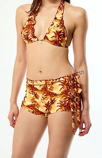 Kulani Kinis Tropical Lettuce-Edge Swim Shorts