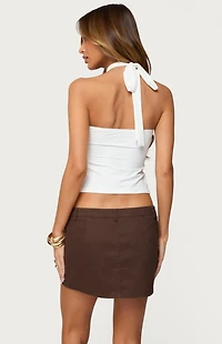 Edikted Halsie Ring Cut Out Halter Top