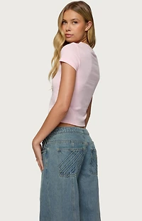 Edikted Orchid Gemstone T-Shirt