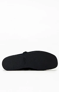 Clarks Black Suede Wallabee Evo Shoes