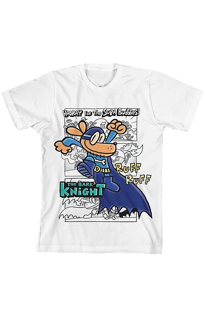 Kids Dog Man The Bark Knight T-Shirt