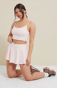 PAC 1980 WHISPER Active Pink Charmed Mini Skort