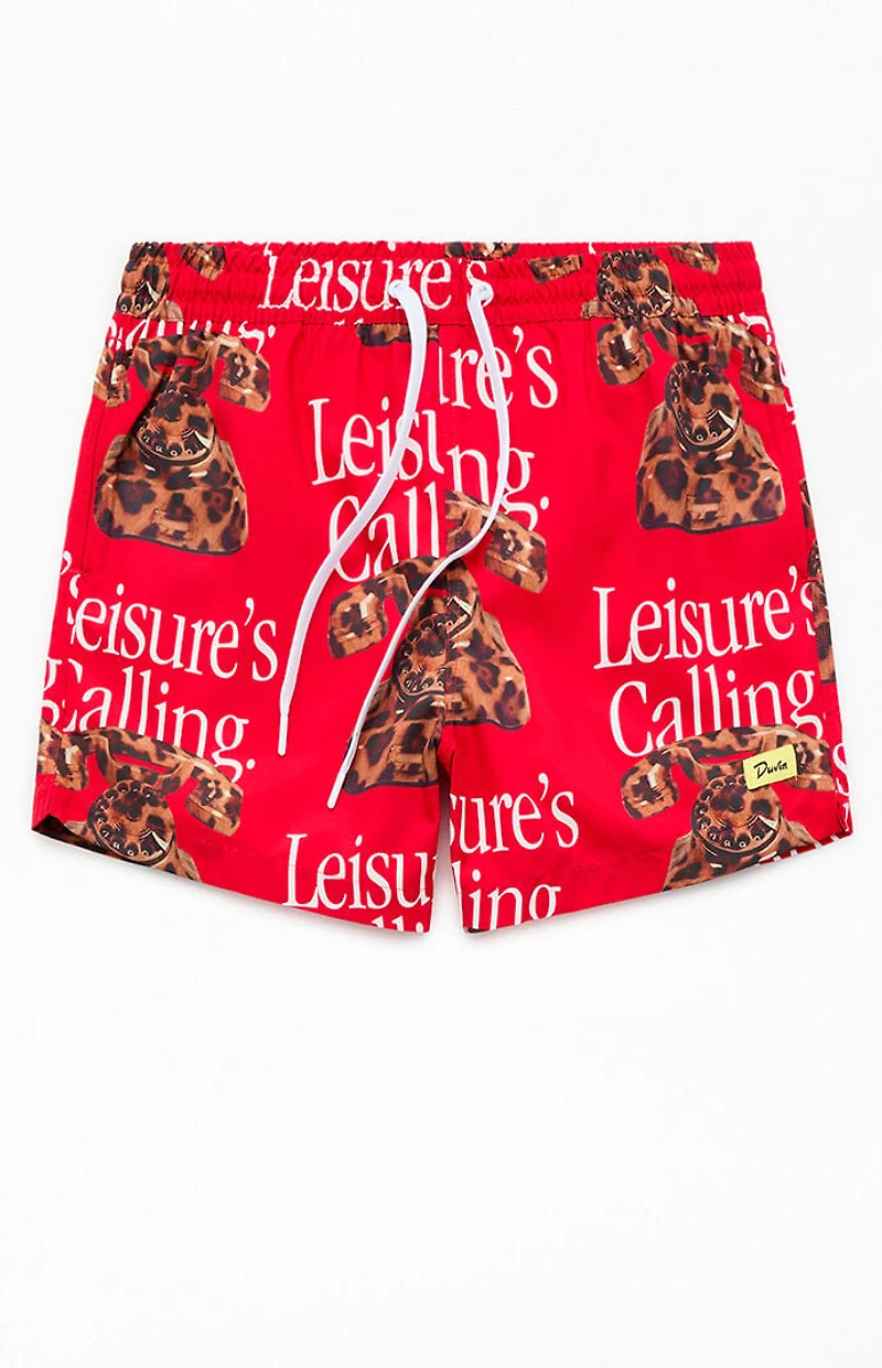 Duvin Design Cat Call 4.5" Swim Trunks