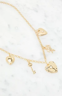 LA Hearts Holly Layered Charm Necklace