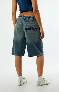 Playboy By PacSun Drawstring Denim Jorts