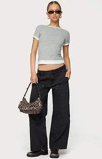 Edikted Petite Ayla Low Rise Carpenter Jeans