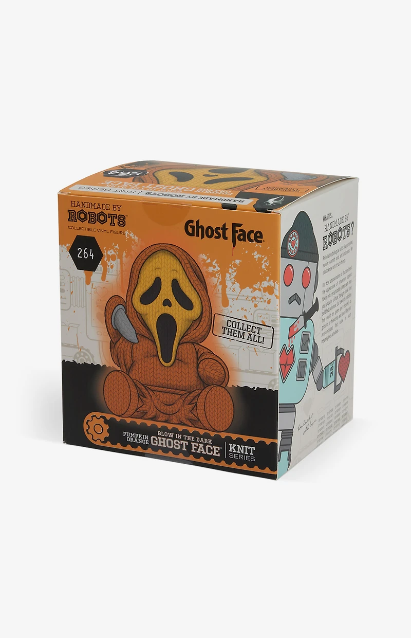Ghost Face Pumpkin Orange 264 Knit Series Vinyl Figure