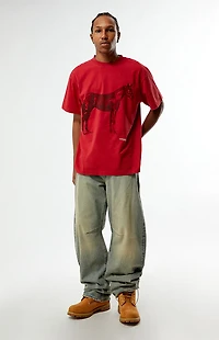 Pacsun Pac Artist Network x Randy Perez Red Horse T-Shirt