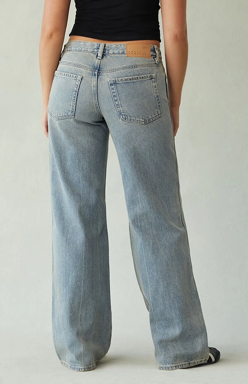 Pacsun Casey Low Rise Baggy Jeans Medium Indigo Tint
