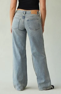Pacsun Casey Low Rise Baggy Jeans Medium Indigo Tint