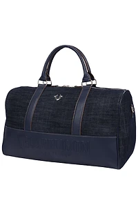 True Religion Horseshoe Quilted Denim Weekender Duffel Bag