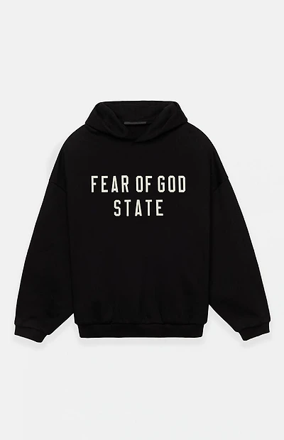 Fear of God ESSENTIALS Black Heavy Fleece Hoodie