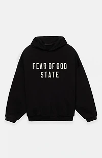 Fear of God ESSENTIALS Black Heavy Fleece Hoodie