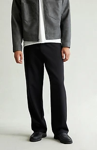 Pacsun Black Straight Drawstring Trousers
