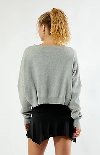 HYPE & VICE Notre Dame Ivy Knit Cropped Sweater