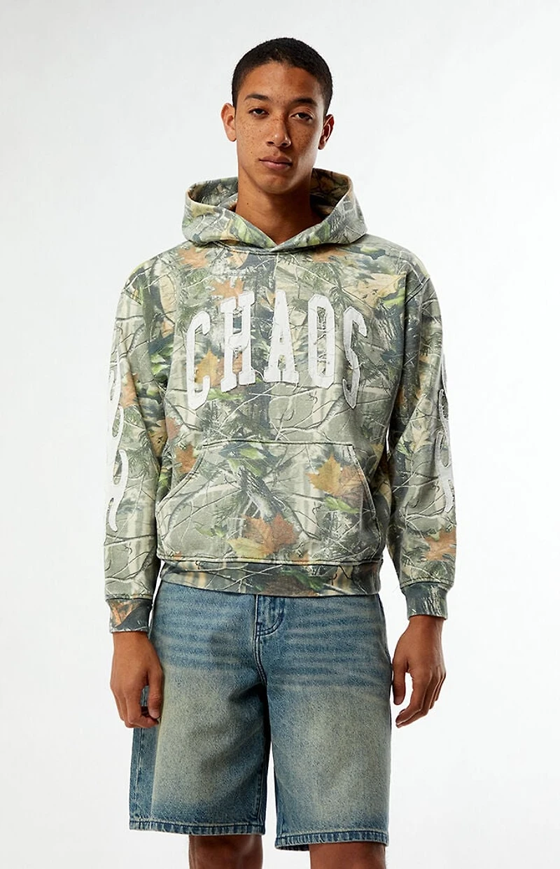 Pacsun Chaos Camo Applique Hoodie