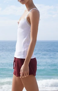 John Galt Melange Amaya Lace Tank Top