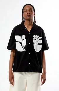 Pacsun Pebble Woven Camp Shirt