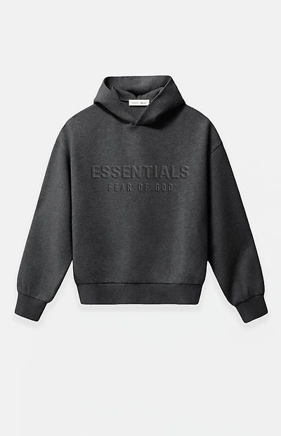 Fear of God ESSENTIALS Charcoal Heather Embossed Classic Hoodie