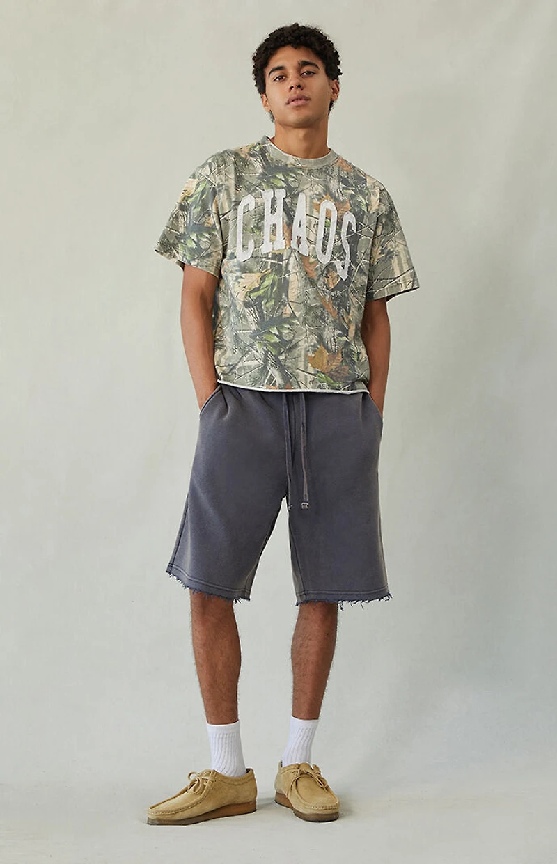 Pacsun Grey Fleece Baggy Sweat Shorts