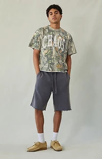 Pacsun Grey Fleece Baggy Sweat Shorts