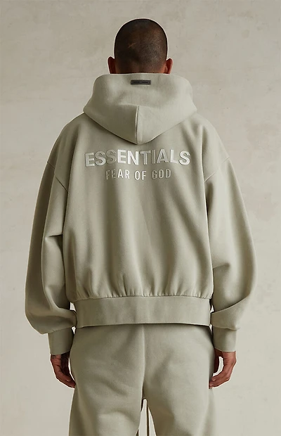 Fear of God ESSENTIALS Abbey Stone Classic Fleece Zip Up Hoodie