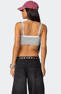 Edikted Gracie Layered Bra Top