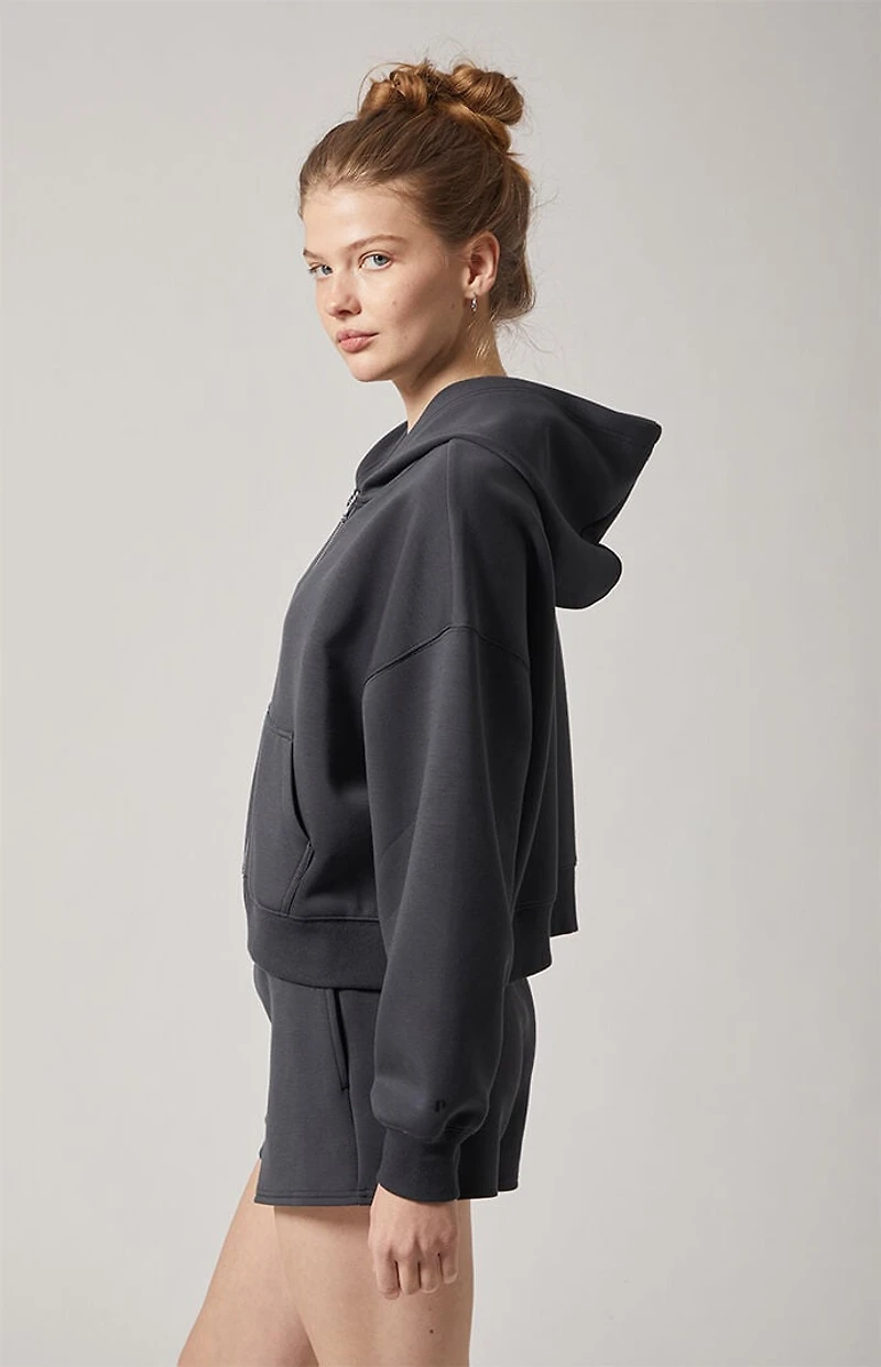 PAC 1980 Active Sweat Alta Modal Cropped Zip Up Hoodie