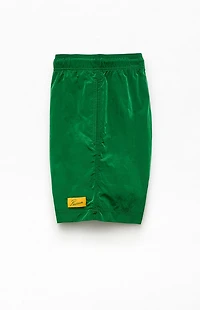 Pacsun Green Salt Solid 6" Volley Swim Trunks