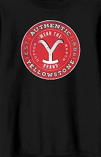 Yellowstone Red Circle Logo Crew Neck Sweatshirt