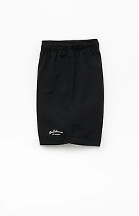 Pacsun Black Collegiate 6.5" Swim Trunks