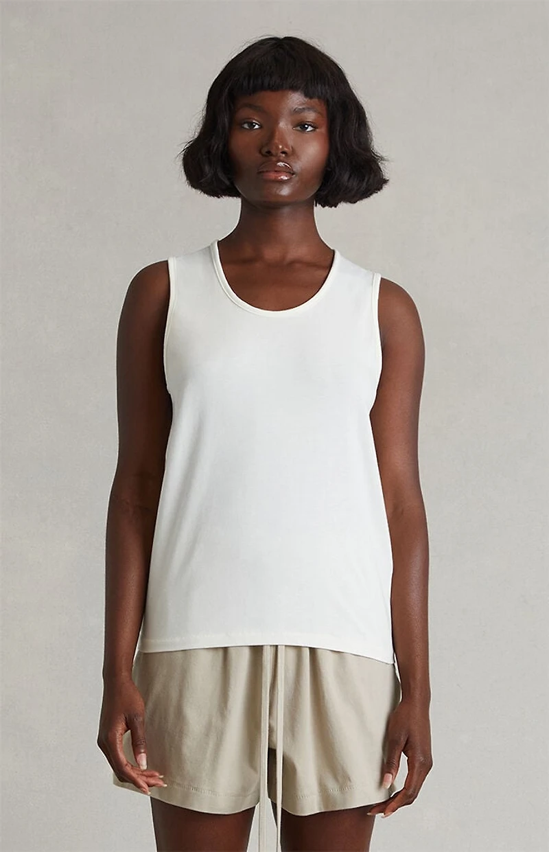 Fear of God ESSENTIALS Women's Ivory Classic Tank Top