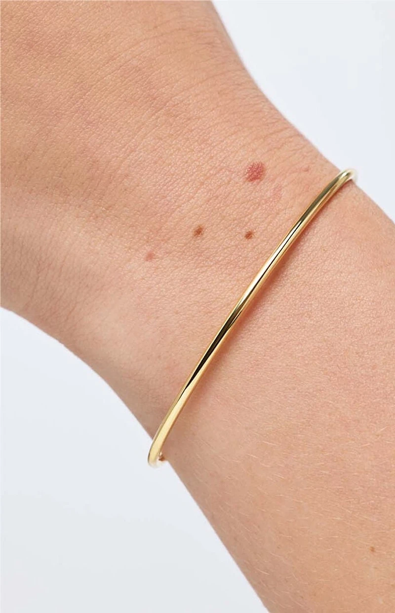 Ana Luisa Carter 2mm Gold Bangle Bracelet