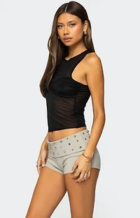 Edikted Erica Sheer Gathered Top