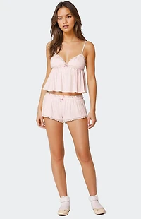 Edikted Dream Babydoll Waffle Tank Top