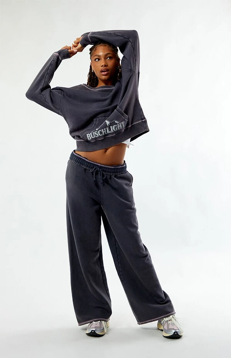 BUSCH LIGHT 89 Off-The-Shoulder Sweatshirt